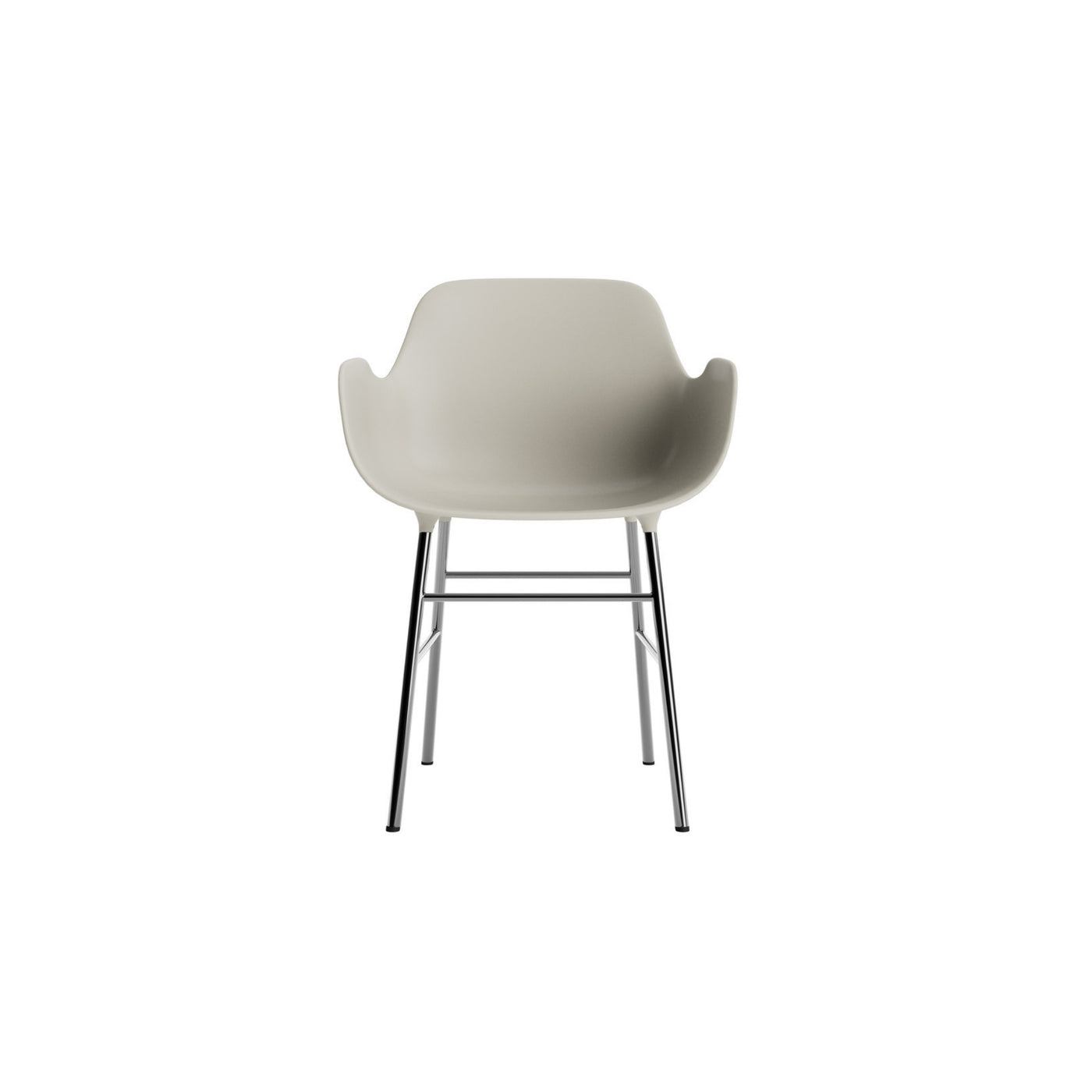 Normann Copenhagen Form Armchair Steel. #colour_light-grey