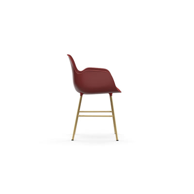 Normann Copenhagen Form Armchair Steel. #colour_red