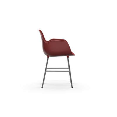 Normann Copenhagen Form Armchair Steel. #colour_red