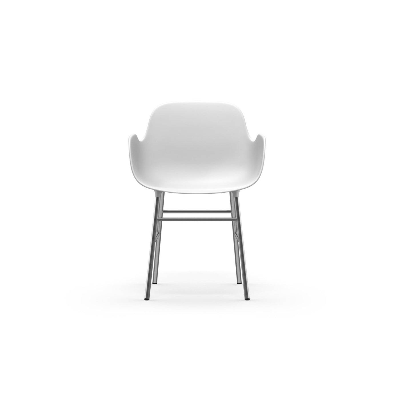Normann Copenhagen Form Armchair Steel. #colour_white