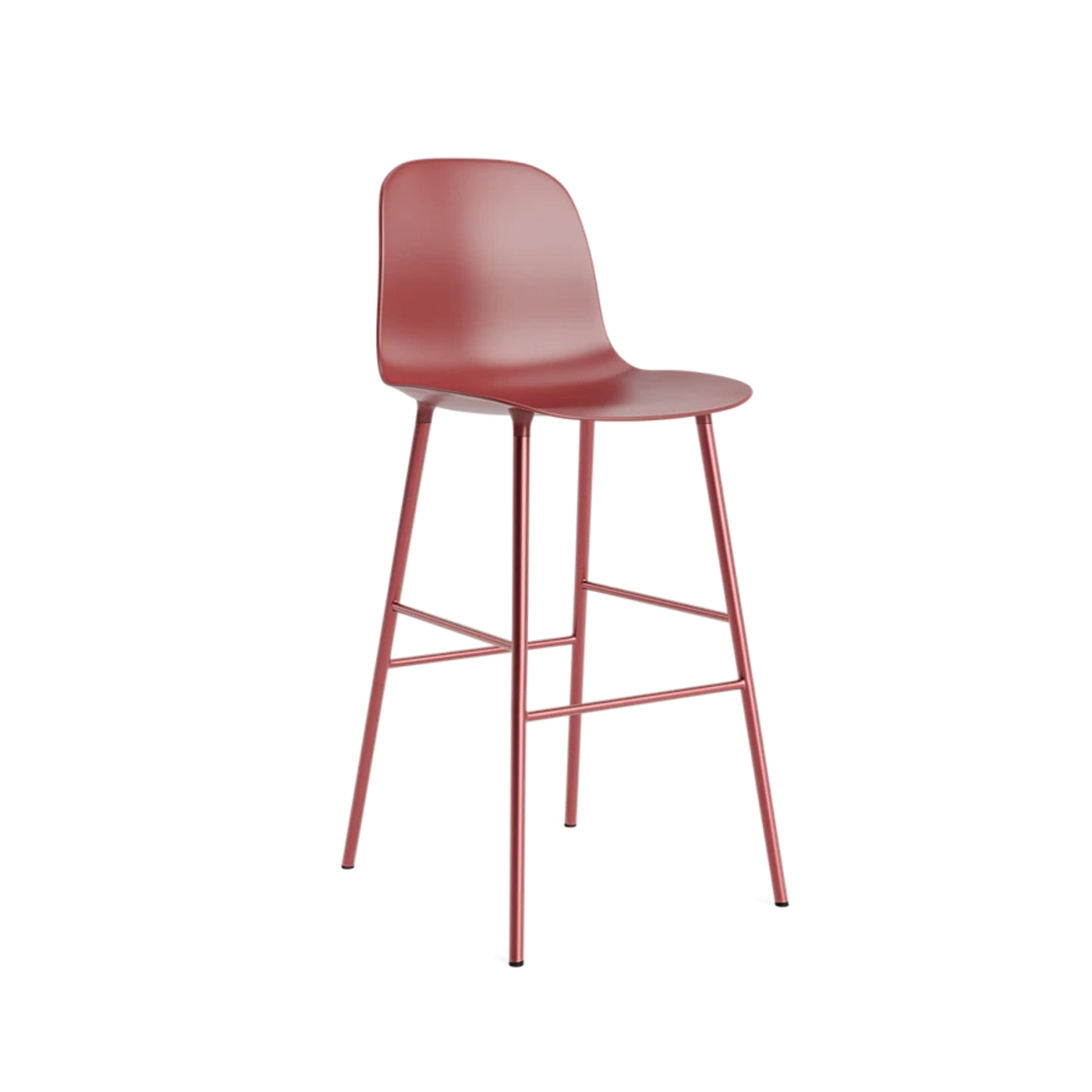 Normann Copenhagen Form Bar Chair Steel at someday designs. #colour_red