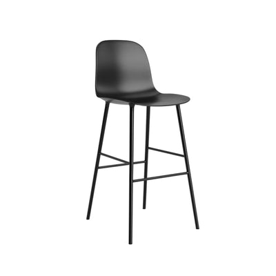 Normann Copenhagen Form Bar Chair Steel at someday designs. #colour_black
