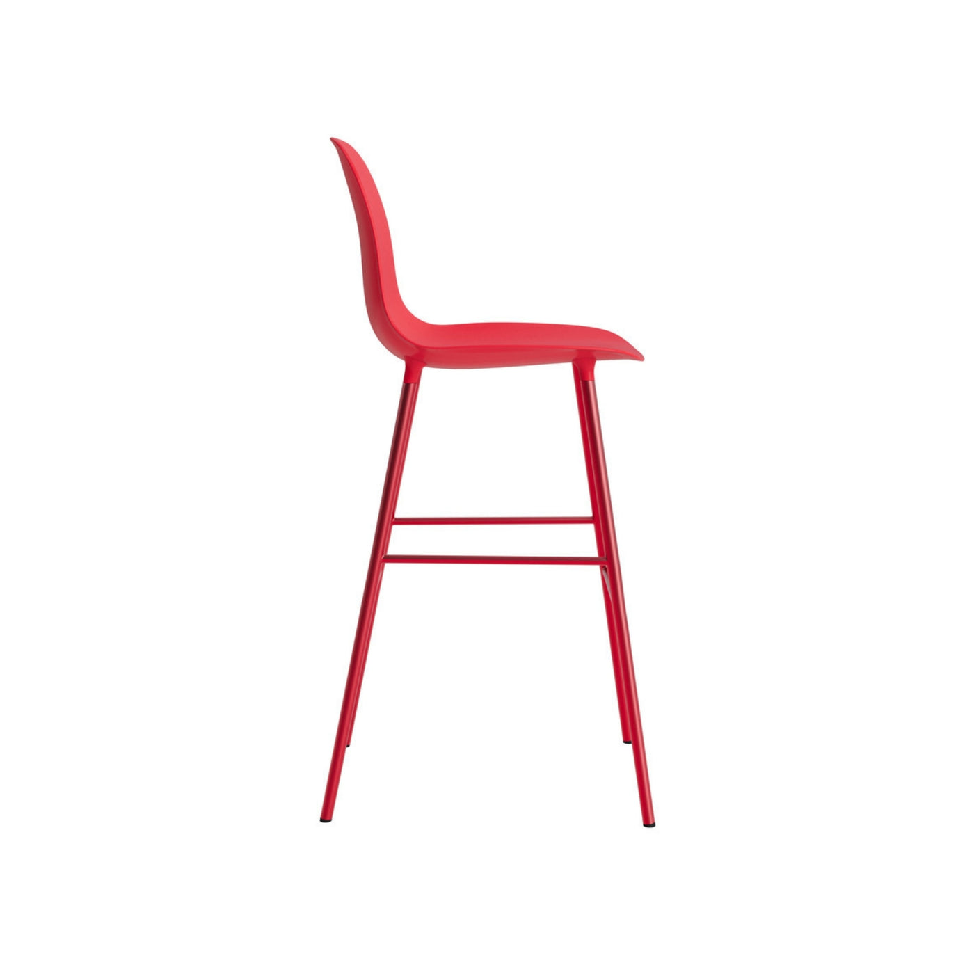 Normann Copenhagen Form Bar Chair Steel at someday designs. #colour_bright-red