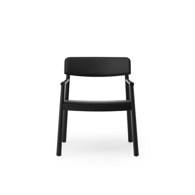 Normann Copenhagen Timb Lounge Chair at someday designs. #colour_black-black-leather
