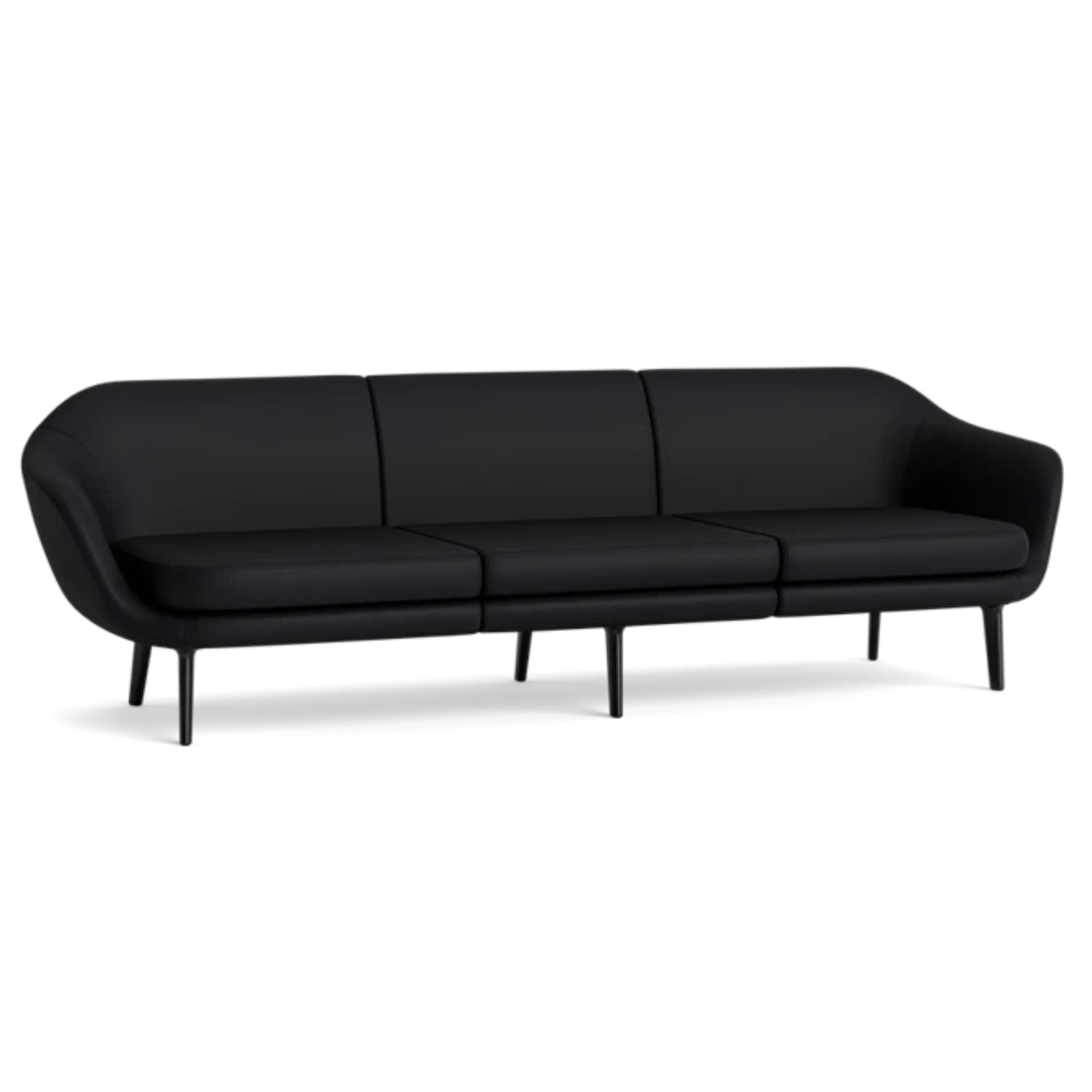 Normann Copenhagen Sum Modular 3 Seater sofa. #colour_ultra-black-41599