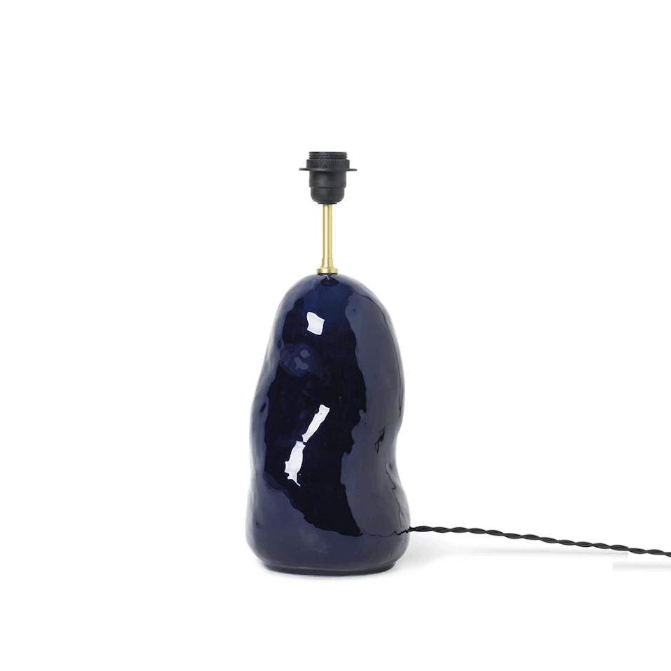 ferm living hebe lamp base medium in deep blue. Available from someday designs. #colour_deep-blue
