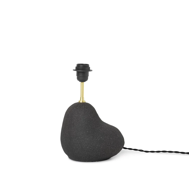 ferm living hebe table lamp base small in black, available from someday designs. #colour_dark-grey