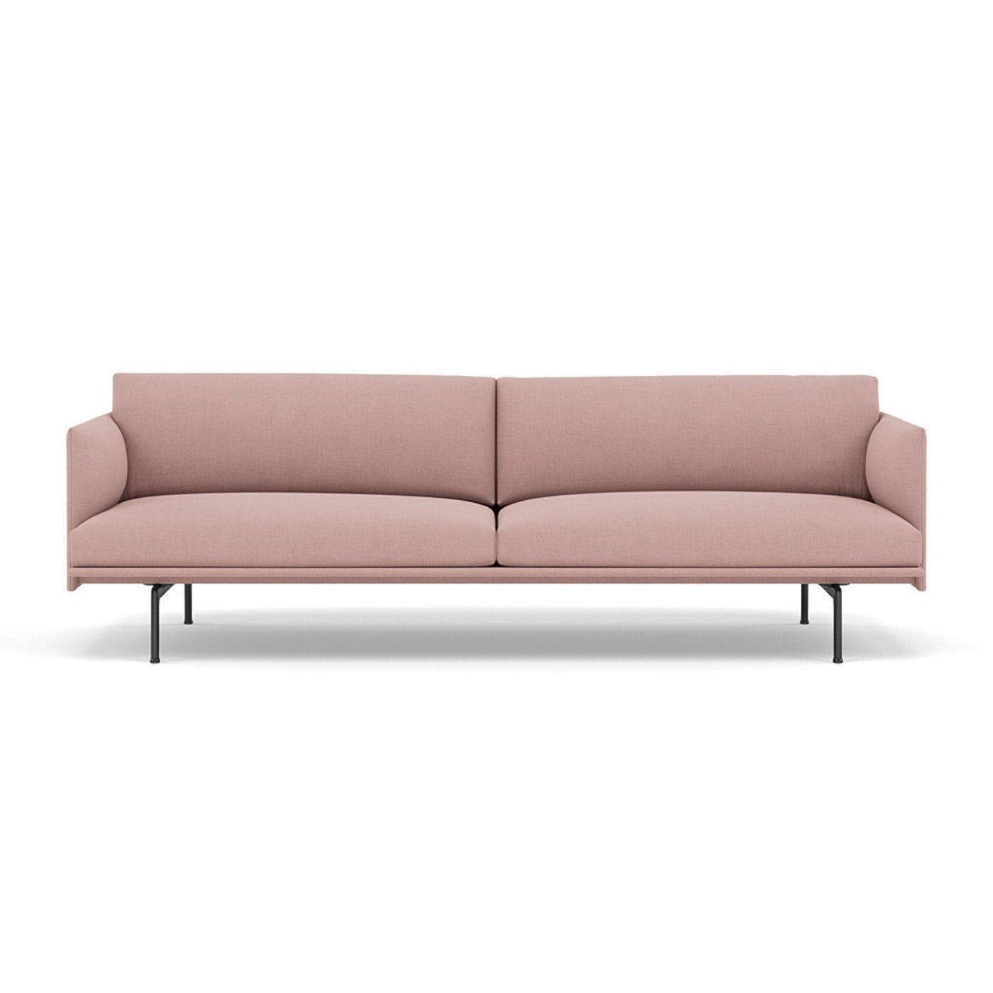 Muuto Outline  Studio Sofa 220 in fiord 551 and black legs. Made to order from someday designs. #colour_fiord-551