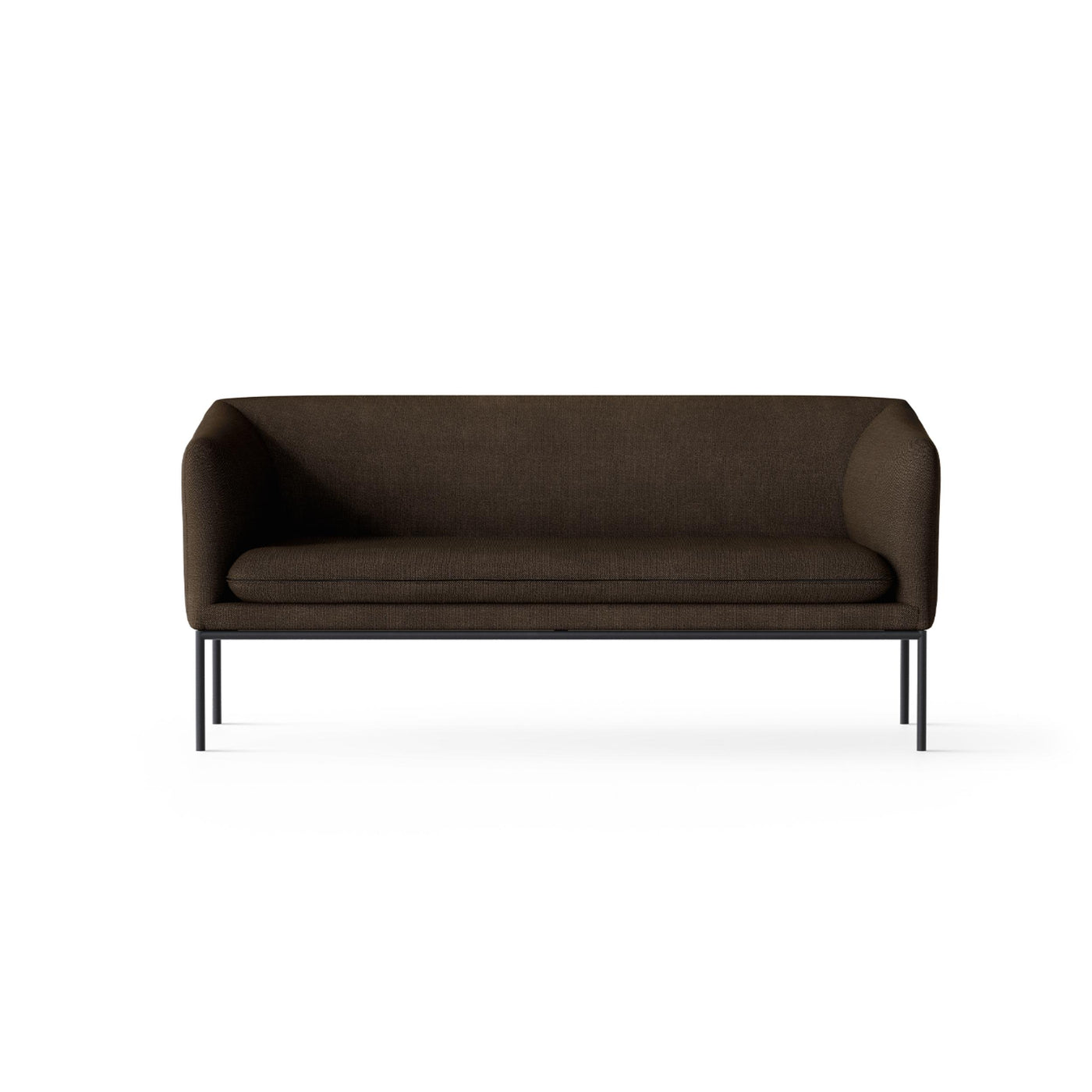 Ferm Living Turn 2 Seater sofa with black frame. Made to order from someday designs. #colour_hallingdal-370
