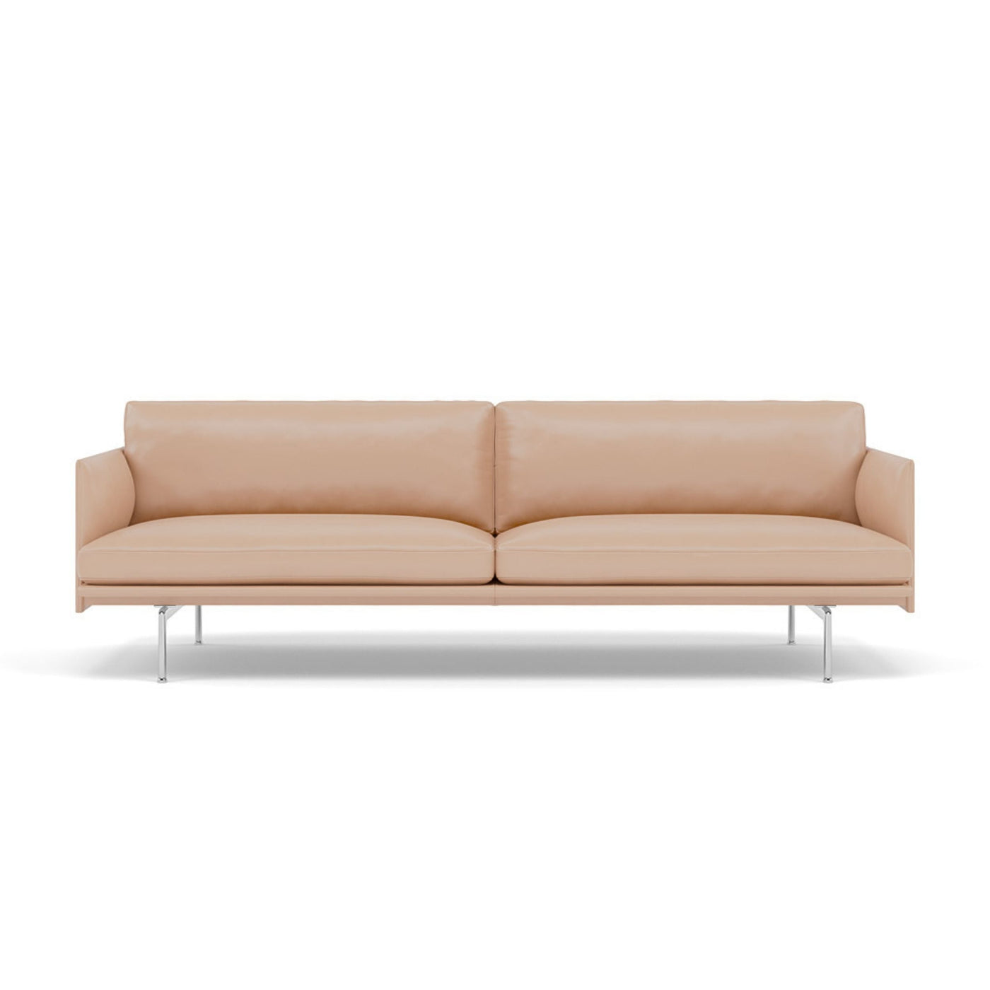Beige Refine Leather by Camo. Upholstery leather made to order for Muuto Outline sofas. Order free fabric swatches at someday designs. 