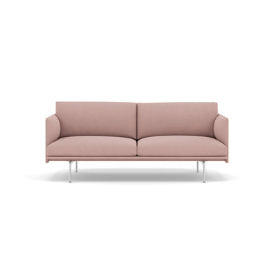 Muuto Outline Studio Sofa 170 in Fiord 551 and polished aluminium legs. Made to order from someday designs. #colour_fiord-551