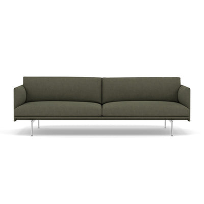 Muuto Outline  Studio Sofa 220 in fiord 961 and polished aluminium legs. Made to order from someday designs. #colour_fiord-961