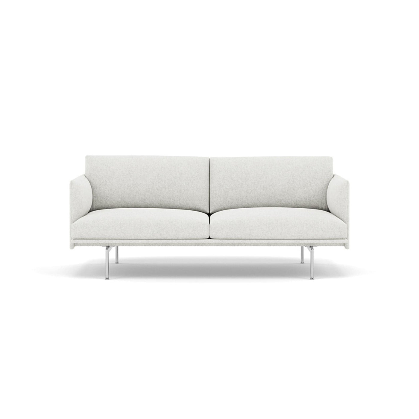 Muuto Outline Studio Sofa 170 in hallingdal 110 and polished aluminium legs. Made to order from someday designs. #colour_hallingdal-110