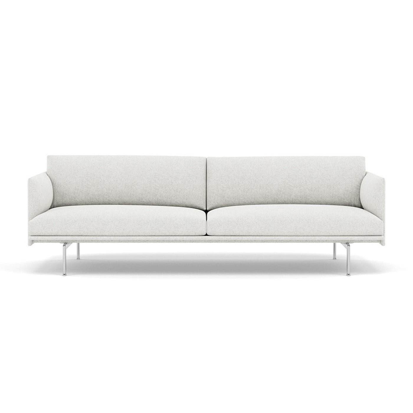 Muuto Outline Studio Sofa 220 in hallingdal 110 and polished aluminium legs. Made to order from someday designs. #colour_hallingdal-110