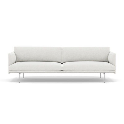 Muuto Outline Studio Sofa 220 in hallingdal 110 and polished aluminium legs. Made to order from someday designs. #colour_hallingdal-110