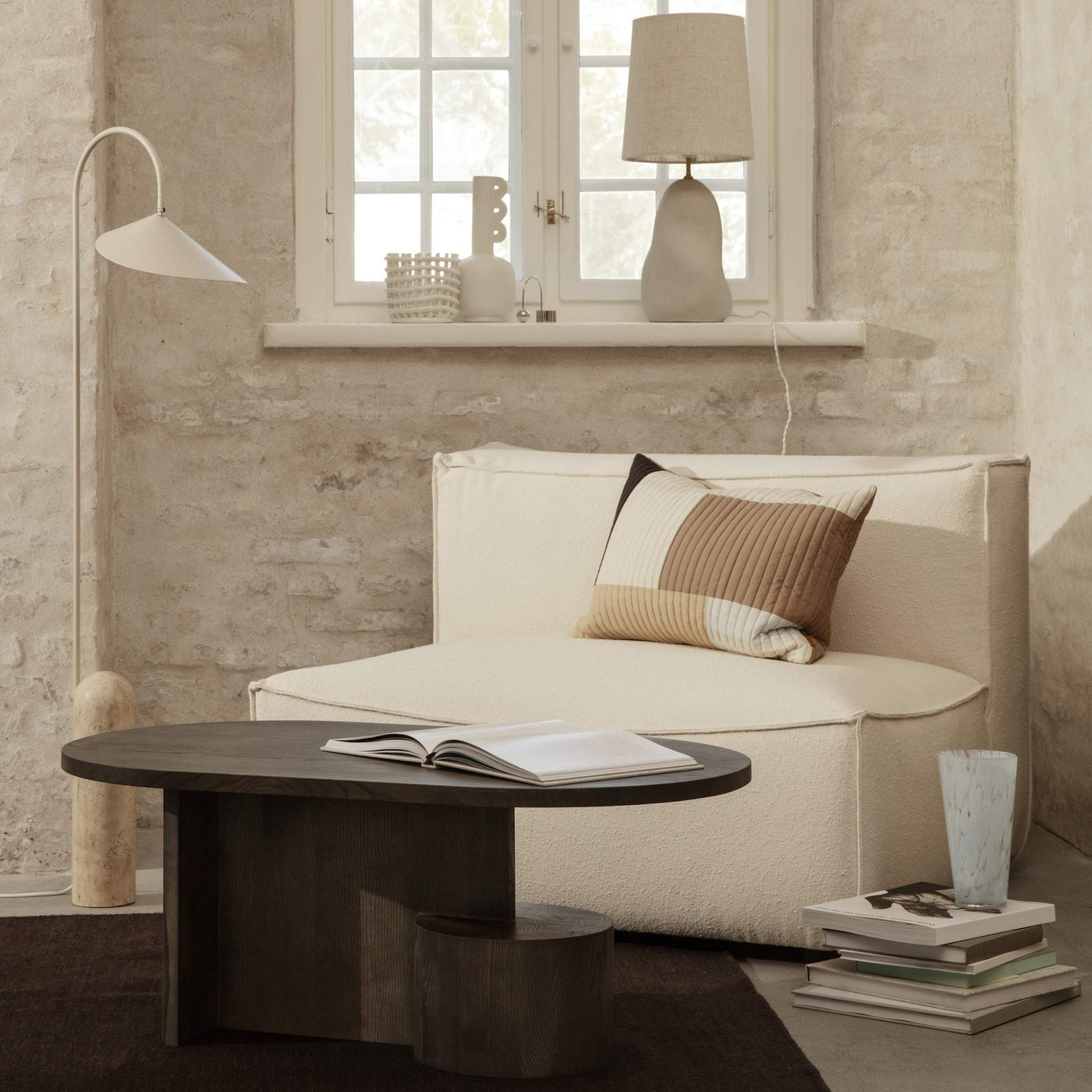 Ferm Living Catena Modular Sofa Series. Made to order from someday designs  #colour_dry-cotton-slub