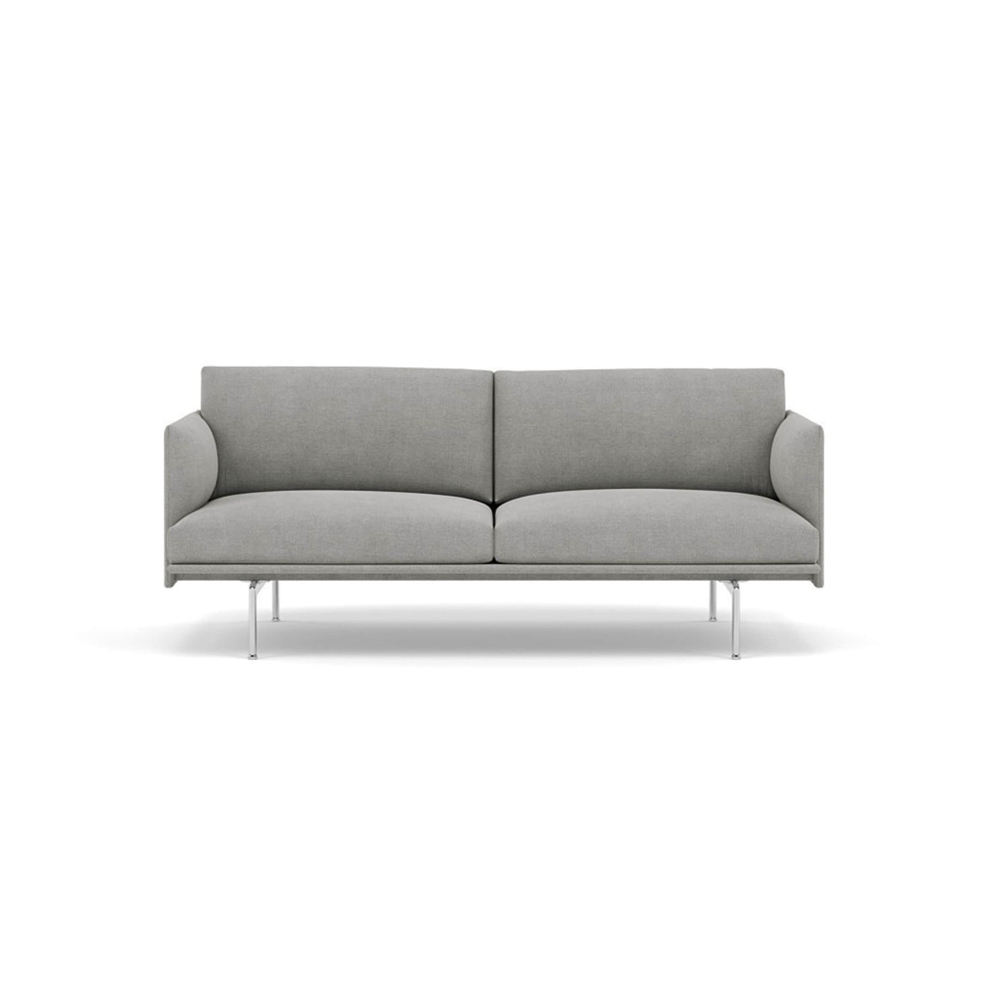 Muuto Outline Studio Sofa 170 in Fiord 151 and polished aluminium legs. Made to order from someday designs. #colour_fiord-151