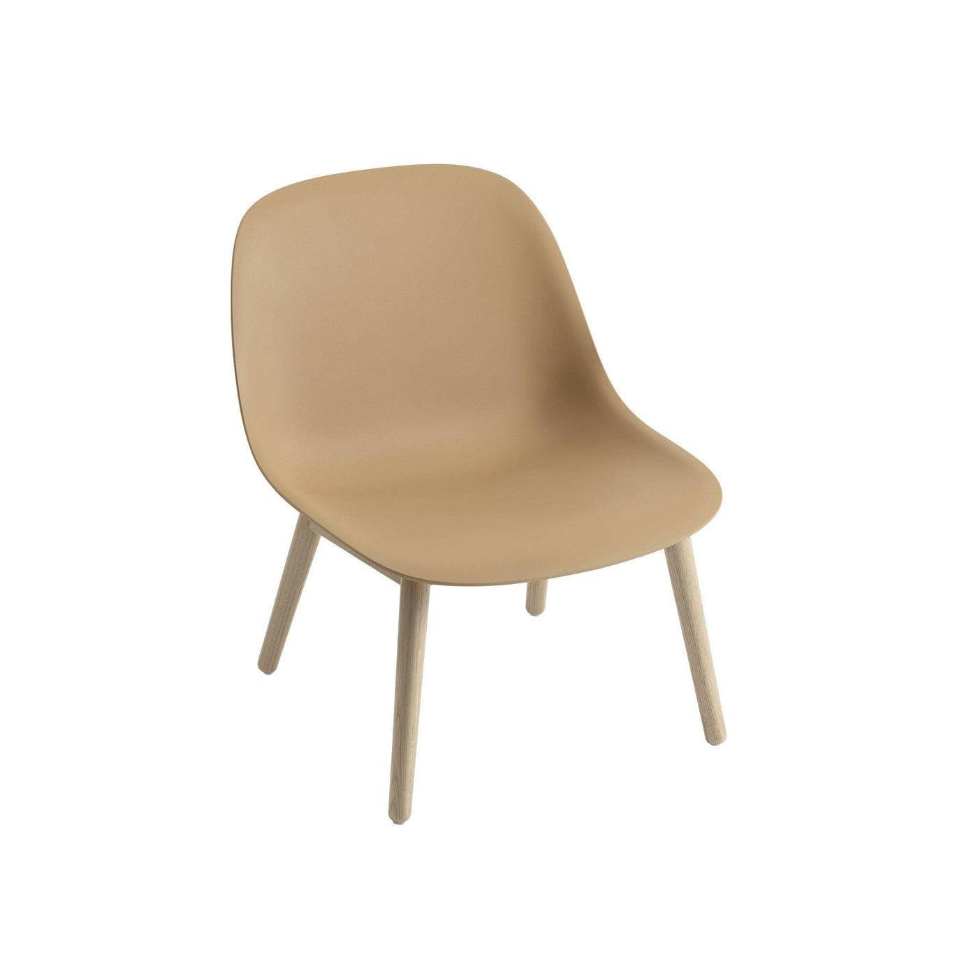 muuto fiber lounge chair with ochre seat and oak base available from someday designs. #colour_ochre
