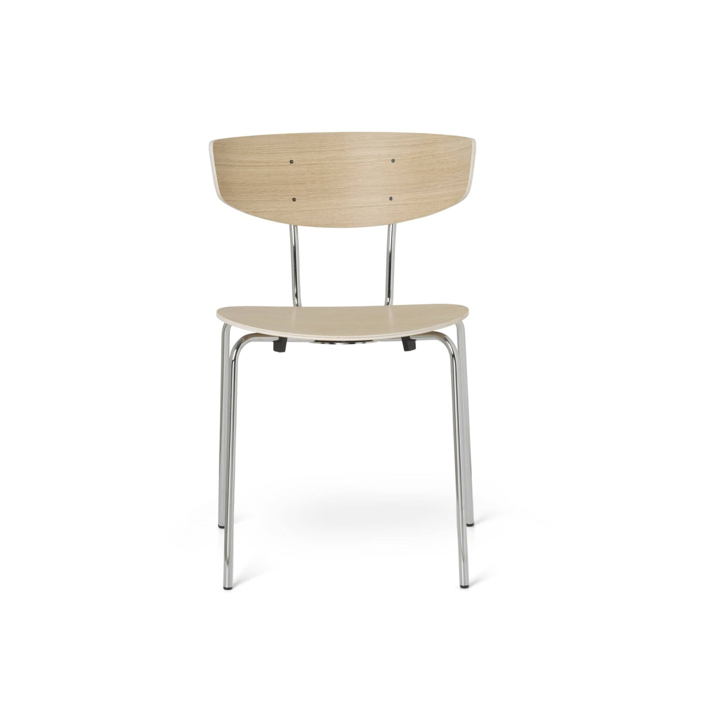 Ferm Living Herman Chair with chrome legs. Shop online at someday designs.. #colour_white-oiled-oak