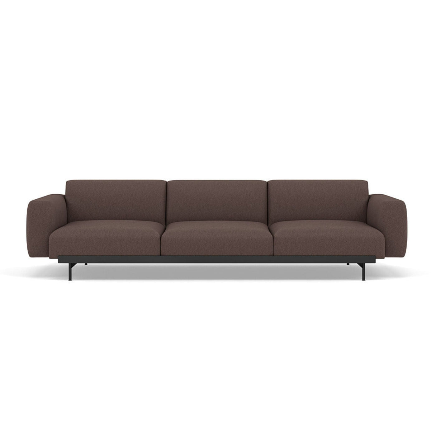 Muuto In Situ Sofa 3 seater configuration 1 in clay 6 fabric. Made to order at someday designs. #colour_clay-6-red-brown