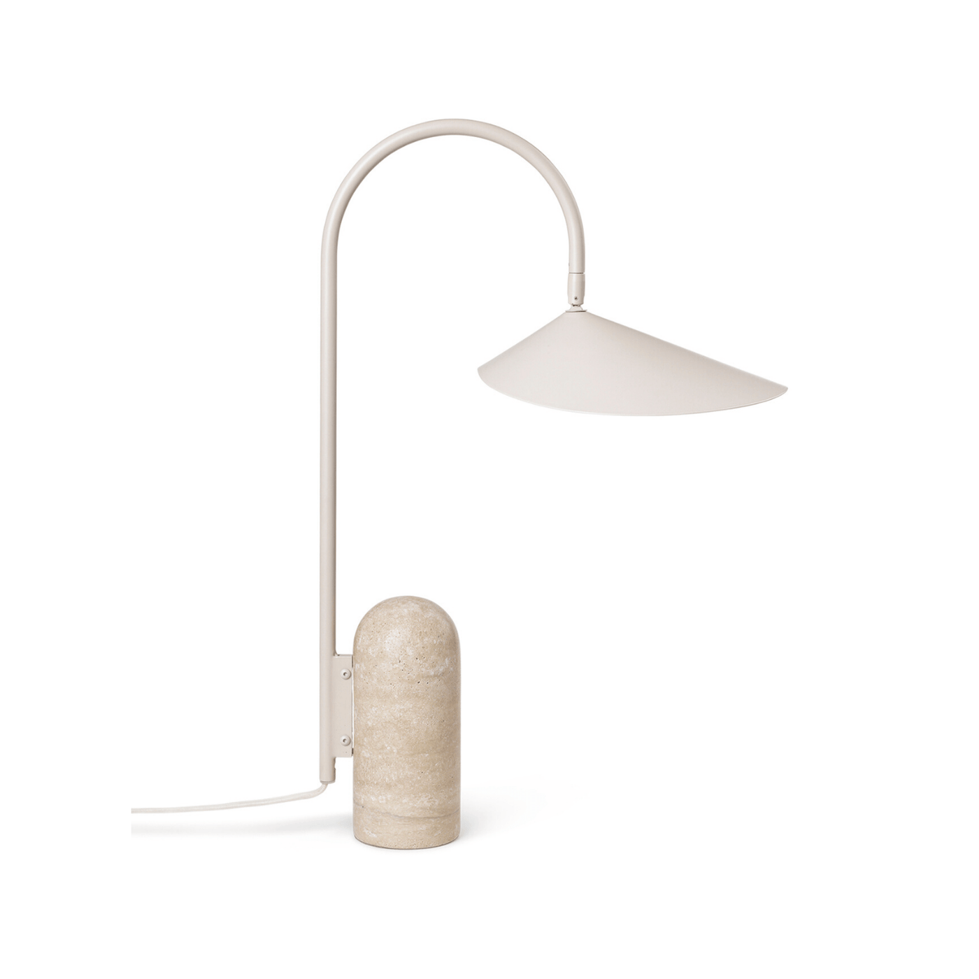 ferm living arum table lamp, available to buy from someday designs   Muuto Around Table small in white, available from someday designs #colour_cashmere