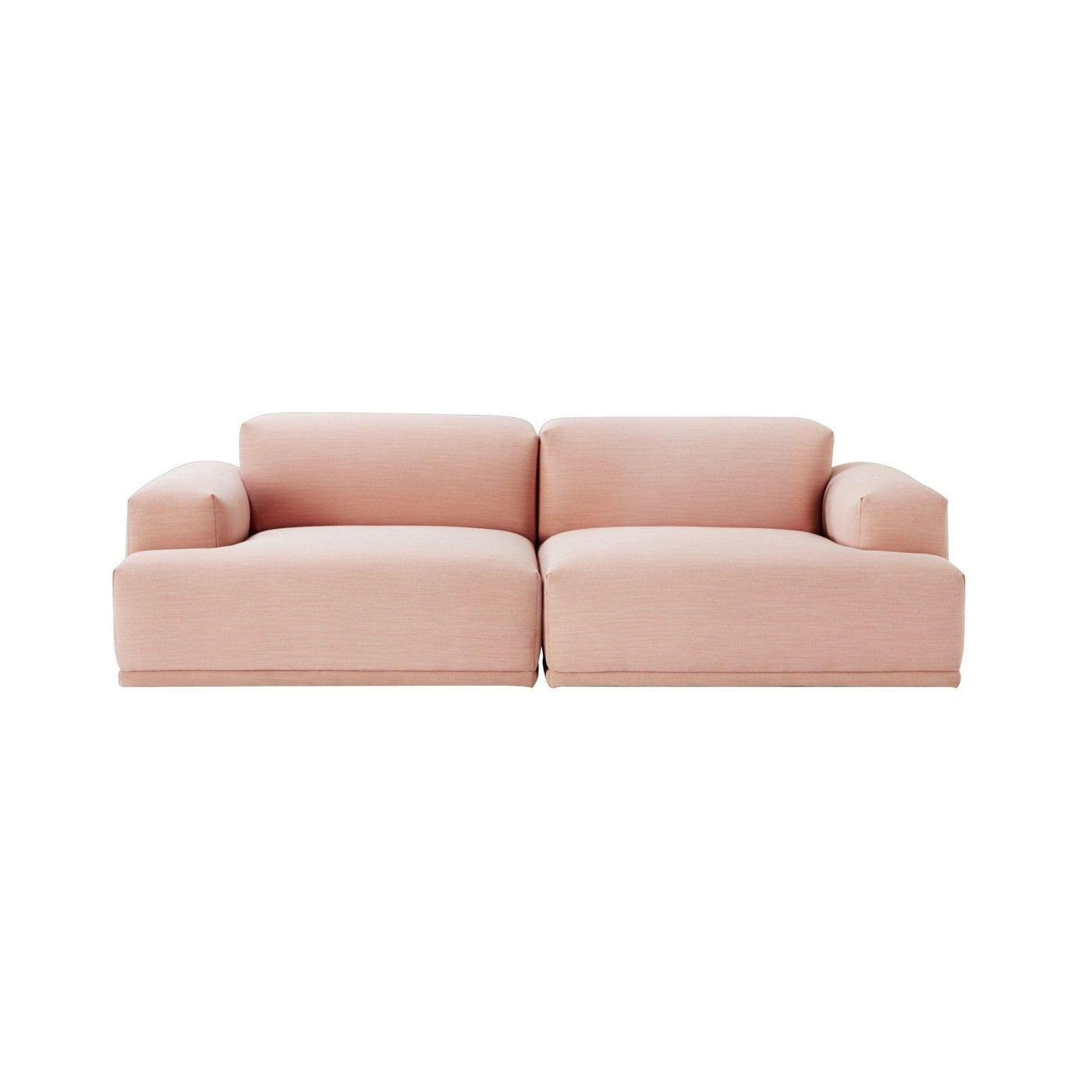 Muuto Connect Sofa 2 seater in pink fabric. Available made to order from someday designs. #colour_steelcut-trio-515