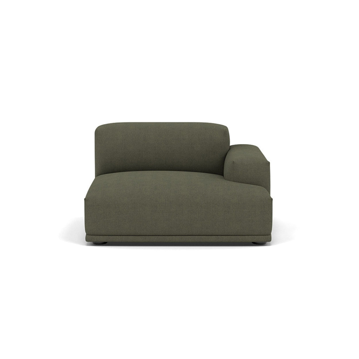 Muuto Connect Modular Sofa System, module b, right armrest, fiord 961 fabric. Available from someday designs. #colour_fiord-961