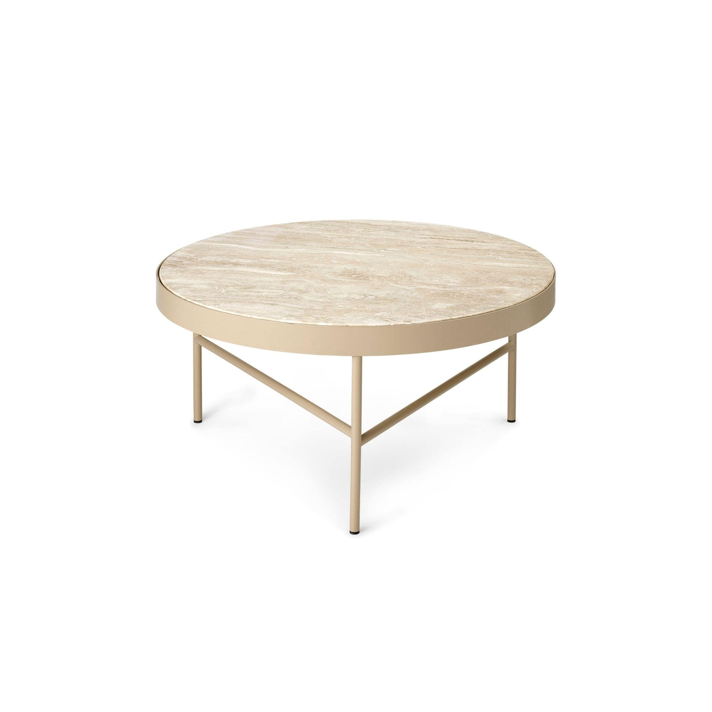 Ferm Living Travertine Coffee Table Large in cashmere. Shop online at someday designs