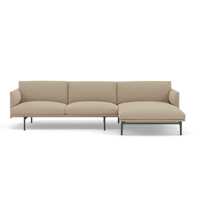 Muuto Outline Chaise Longue sofa in clara 248 natural. Made to order from someday designs. #colour_clara-248