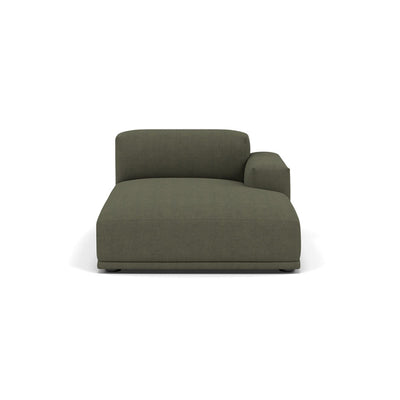 Muuto Connect Modular Sofa System, module k, right armrest lounge, fiord 961 fabric. Available from someday designs. #colour_fiord-961