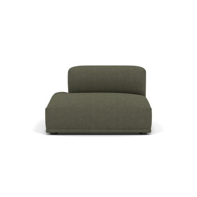 Muuto Connect Modular Sofa System, module f, left open-ended, fiord 961 fabric. Available from someday designs. #colour_fiord-961