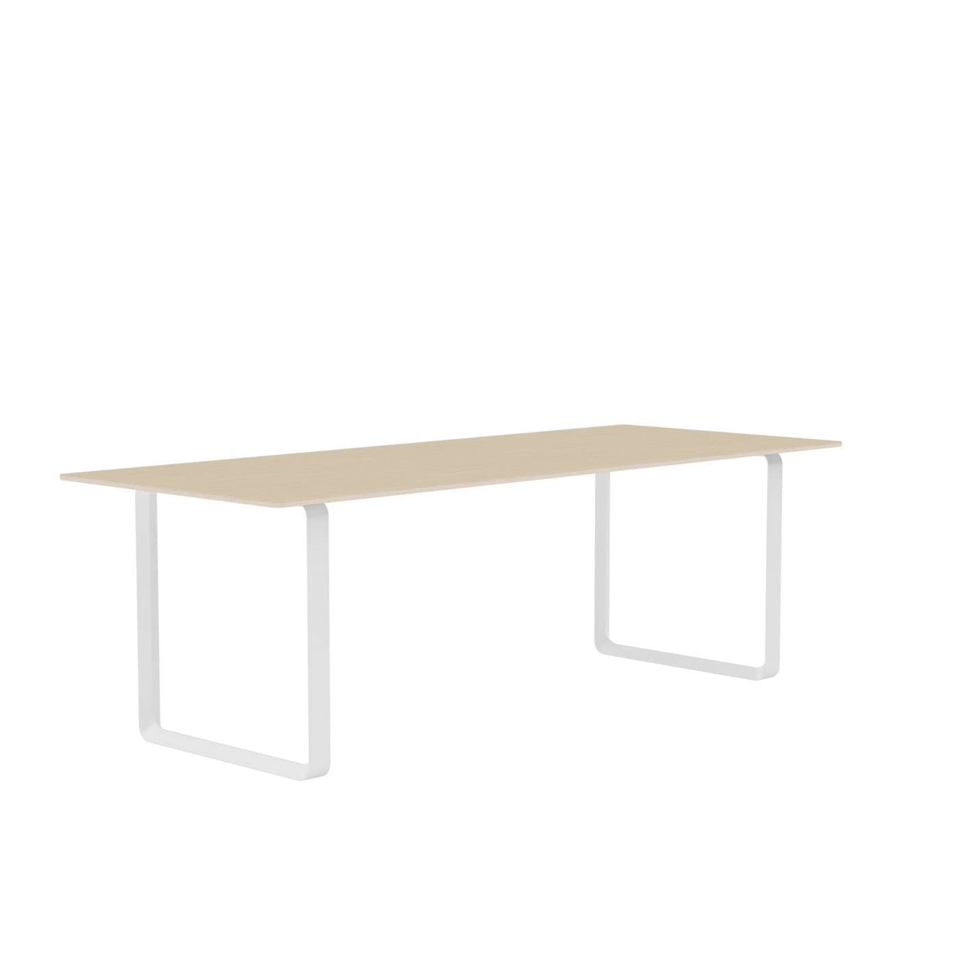 Muuto 70/70 table 90x225cm in oak veneer/white. Shop online at someday designs   #colour_oak-veneer-white