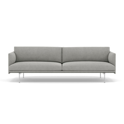 Muuto Outline Studio Sofa 220 in fiord 151 and polished aluminium legs. Made to order from someday designs. #colour_fiord-151