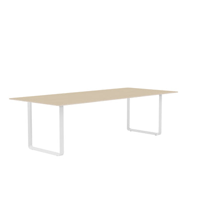 Muuto 70/70 table 180x255cm in oak veneer/white. Shop online at someday designs   #colour_oak-veneer-white