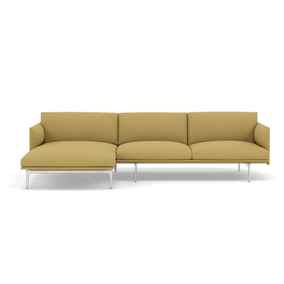 Muuto Outline Chaise Longue sofa in hallingdal 407. Made to order from someday designs.. #colour_hallingdal-407