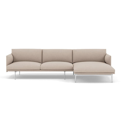 Muuto Outline Chaise Longue sofa in divina md 213. Made to order from someday designs. #colour_divina-md-213-natural