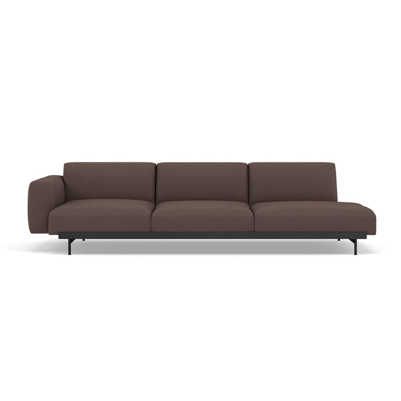 Muuto In Situ Sofa 3 seater configuration 3 in clay 6 fabric. Made to order at someday designs. #colour_clay-6-red-brown