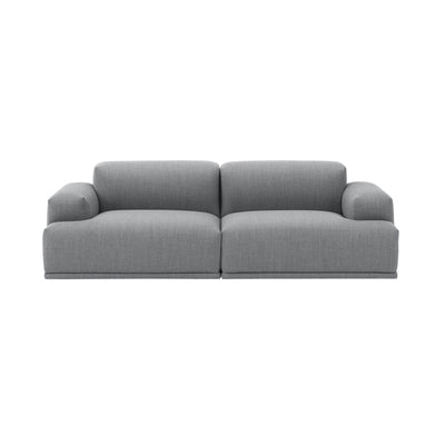 Muuto Connect Sofa 2 seater in fiord 151 light grey fabric. Available made to order from someday designs.. #colour_fiord-151