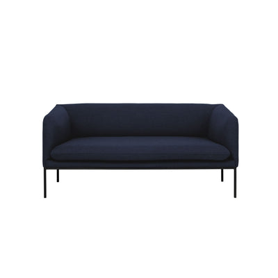Ferm Living Turn sofa 2 seater, dark blue fiord by Kvadrat fabric. Made to order from someday designs. #colour_dark-blue-fiord-by-kvadrat