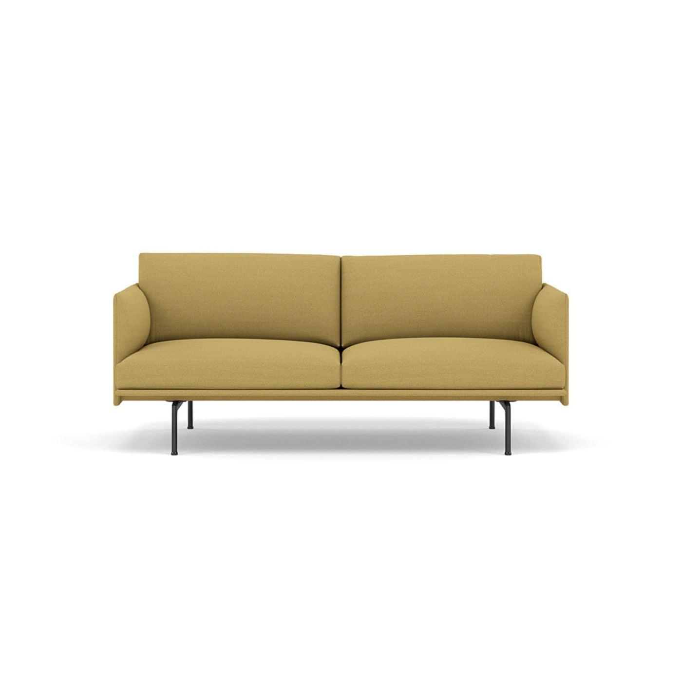 Muuto Outline Studio Sofa 170 in hallingdal 407 and black legs. Made to order from someday designs. #colour_hallingdal-407