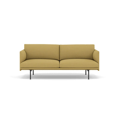 Muuto Outline Studio Sofa 170 in hallingdal 407 and black legs. Made to order from someday designs. #colour_hallingdal-407