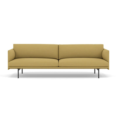 Muuto Outline  Studio Sofa 220 in hallingdal 407 and black legs. Made to order from someday designs. #colour_hallingdal-407