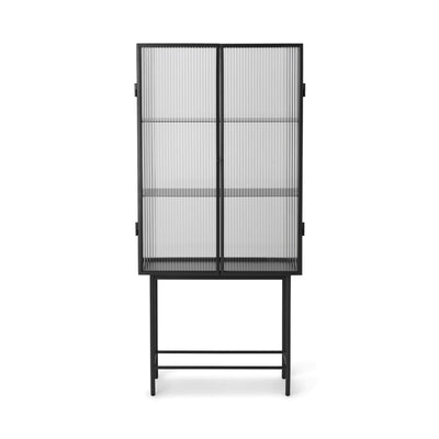 Ferm Living haze vitrine in black, ideal cabinet for a bathroom or dining room. Available from someday designs. #colour_black