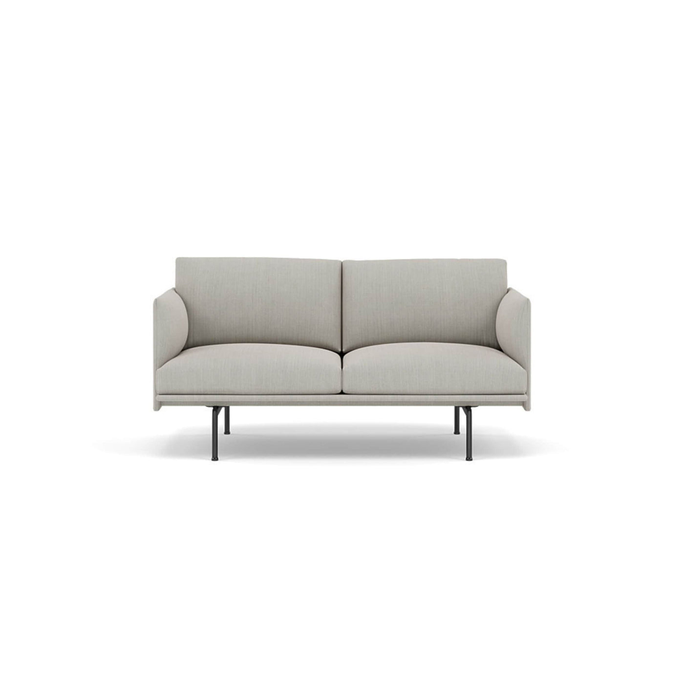 Muuto Outline Studio Sofa 140 black legs. Made to order from someday designs. #colour_fiord-201