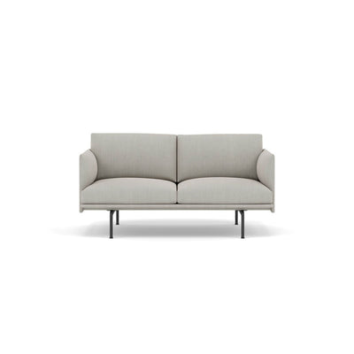 Muuto Outline Studio Sofa 140 black legs. Made to order from someday designs. #colour_fiord-201