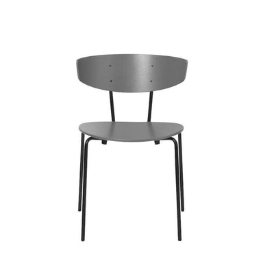 ferm living herman chair in warm grey with black legs. Available from someday designs. #colour_warm-grey