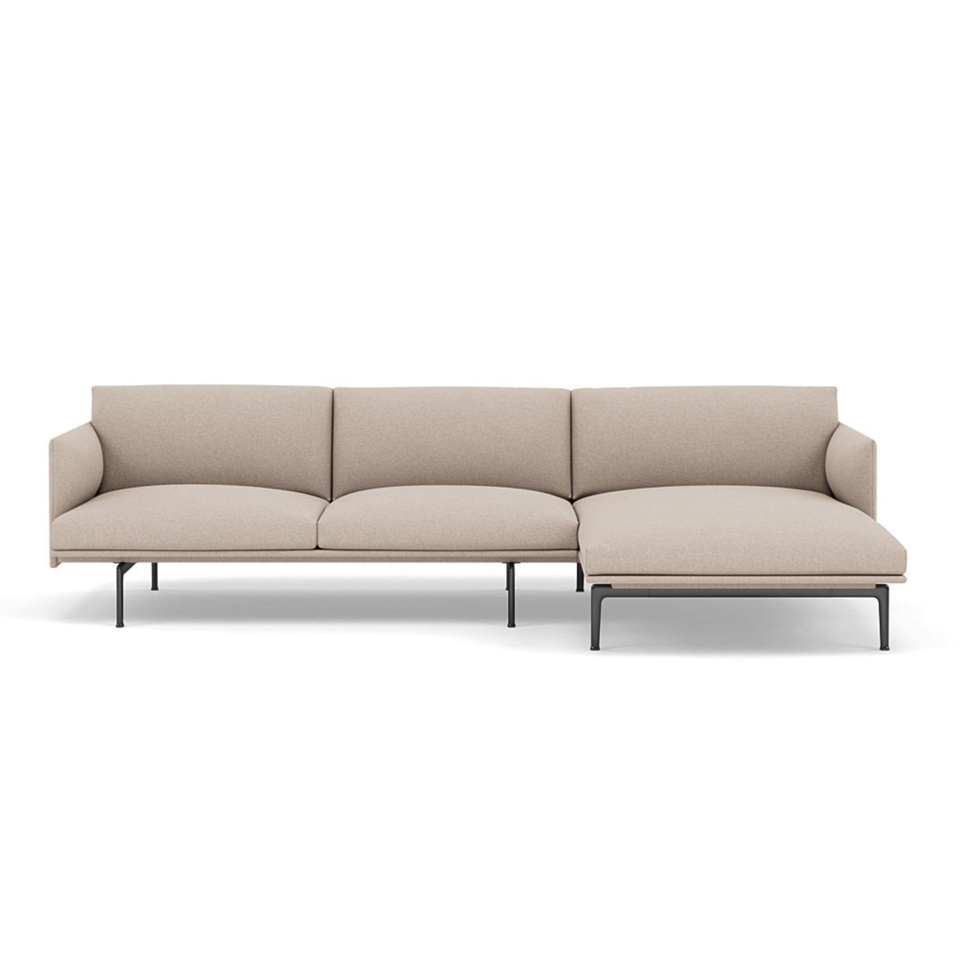 Muuto Outline Chaise Longue sofa in divina md 213. Made to order from someday designs. #colour_divina-md-213-natural