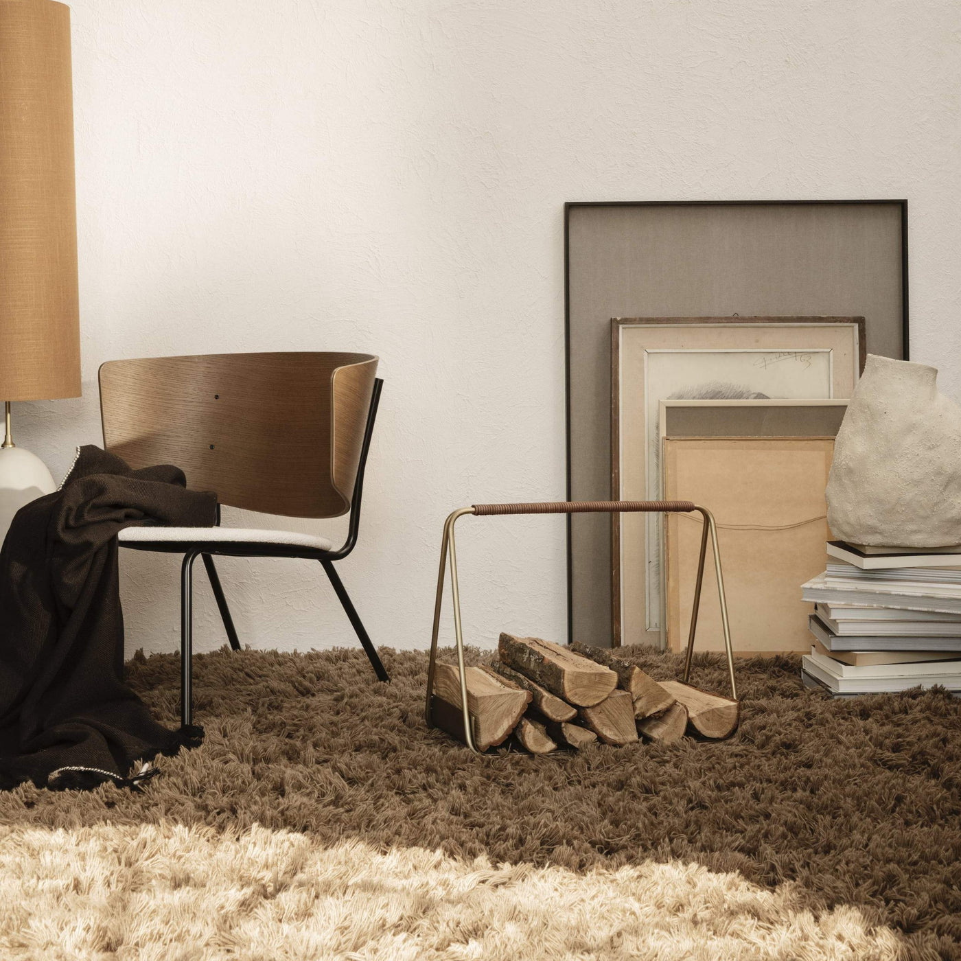 Ferm Living Meadow High Pile rug. Shop online at someday designs. #colour_dark-beige