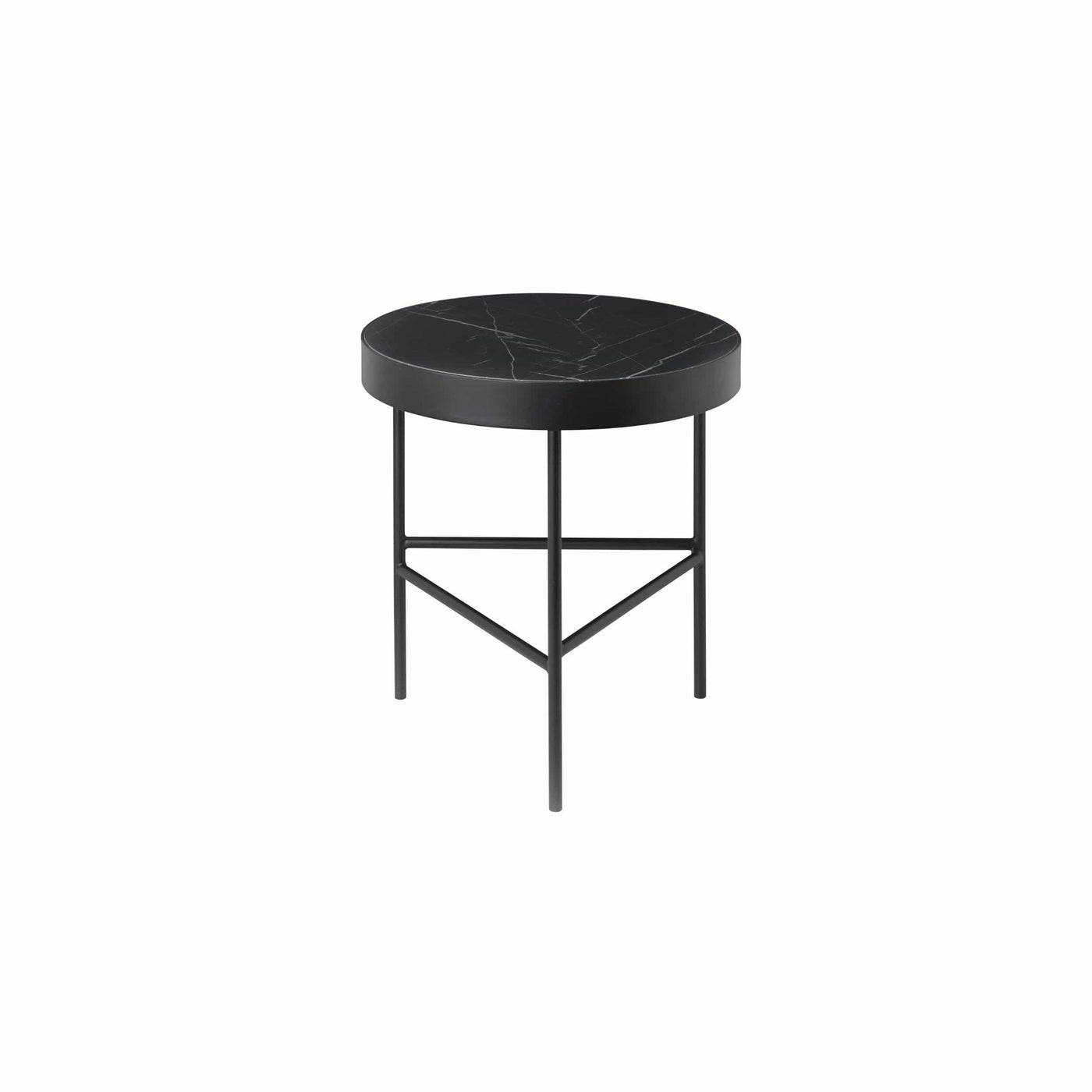 black marble table from Ferm living with beautiful solid marble top and sleek powder coated frame. Shop online at someday designs. #colour_black