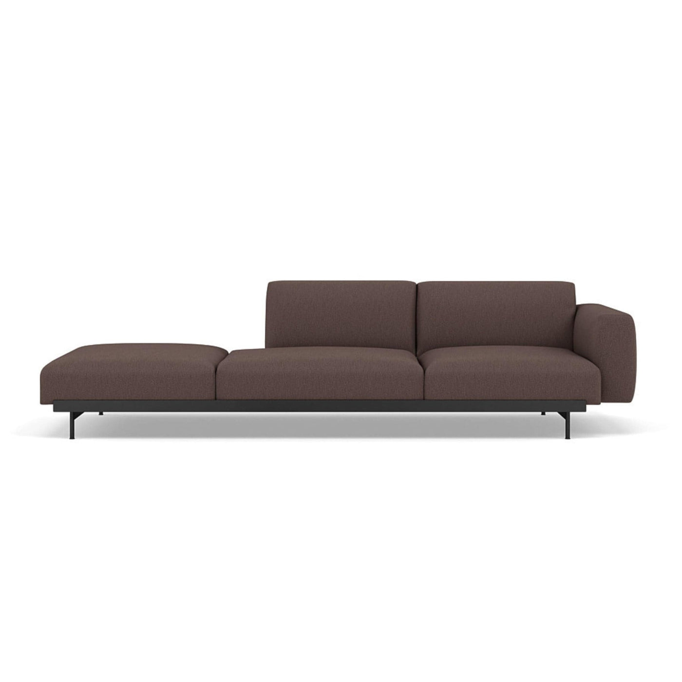 Muuto In Situ Sofa 3 seater configuration 4 in clay 6 fabric. Made to order at someday designs. #colour_clay-6-red-brown